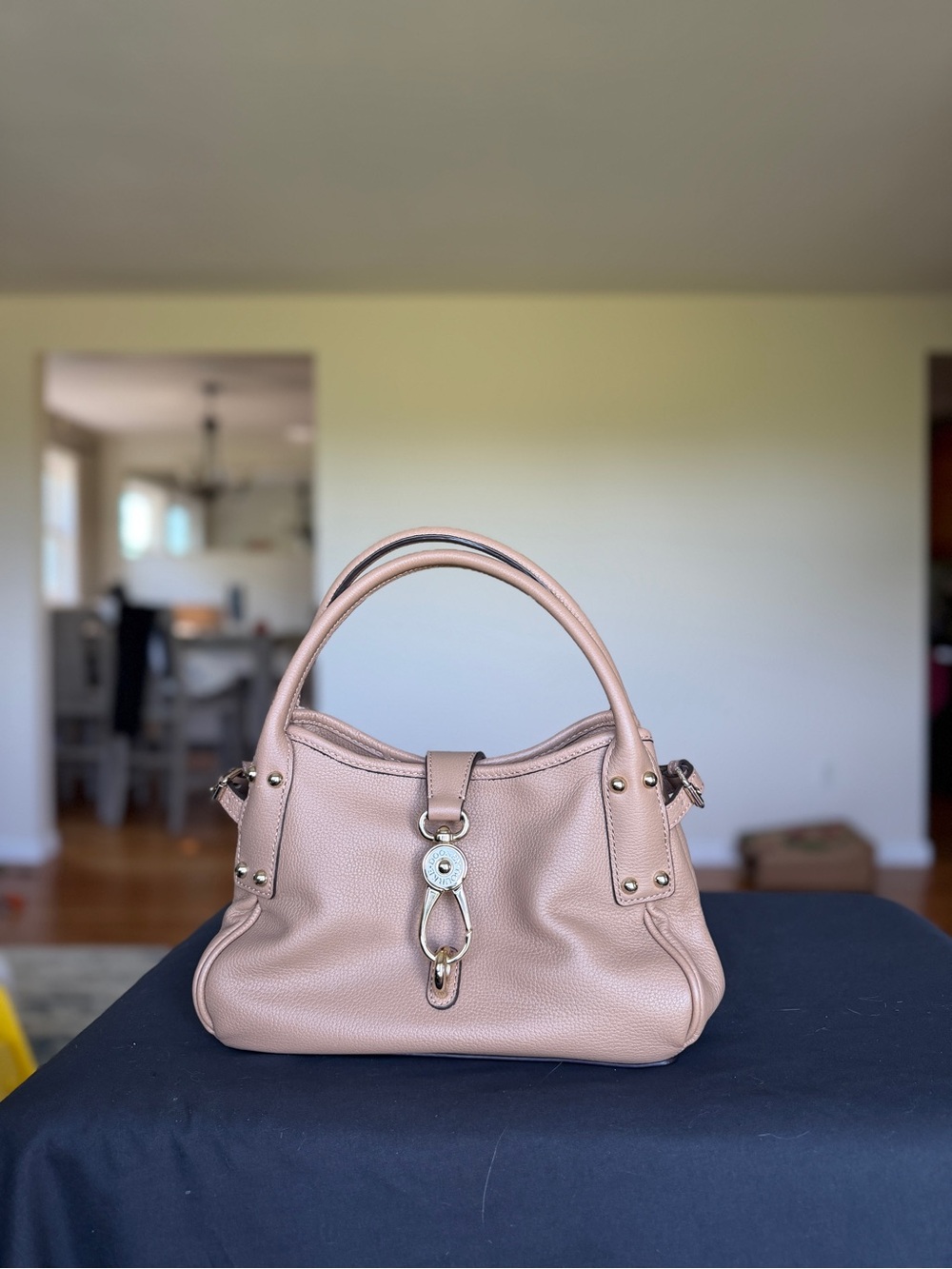 Dooney & Bourke Blush Pebbled Leather Satchel